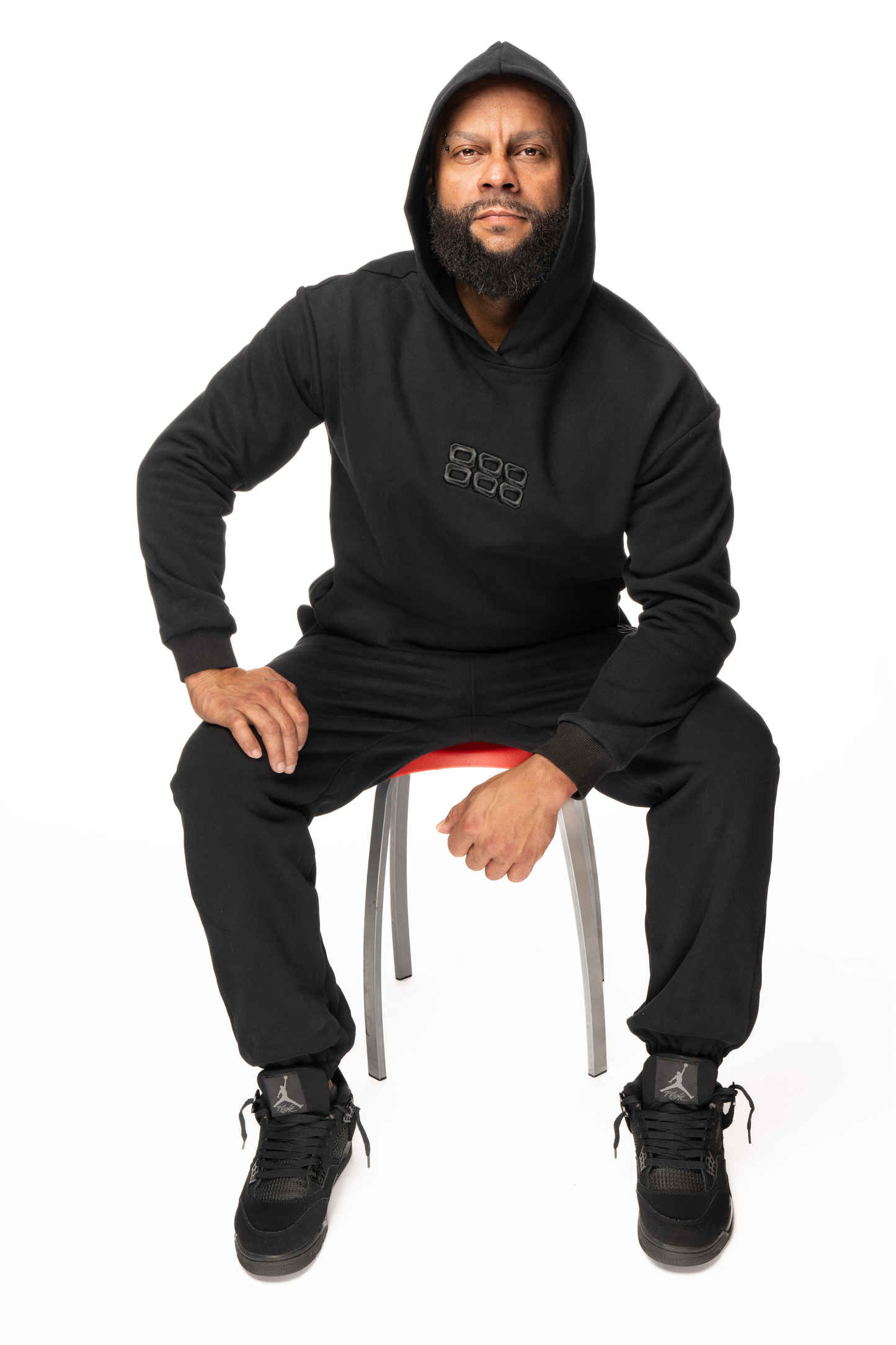 888 Hoodie Set - Black