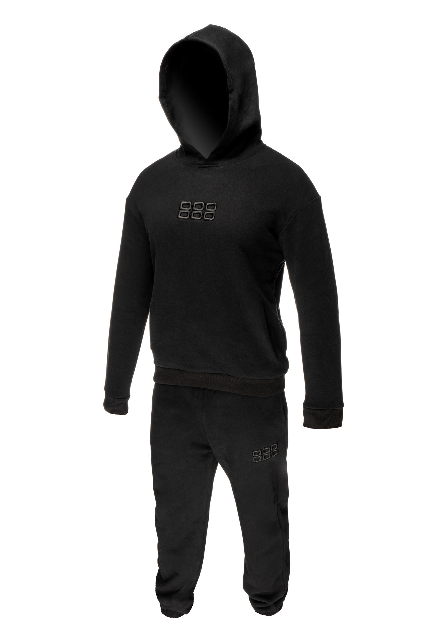 888 Hoodie Set - Black